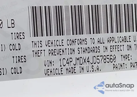 2018 Jeep Cherokee Limited 4X4 from USA, damaged, VIN 1C4PJMDX4JD578560